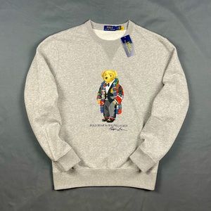 Polo Ralph Lauren Polo Bear Sweatshirt Fleece Pullover Gray